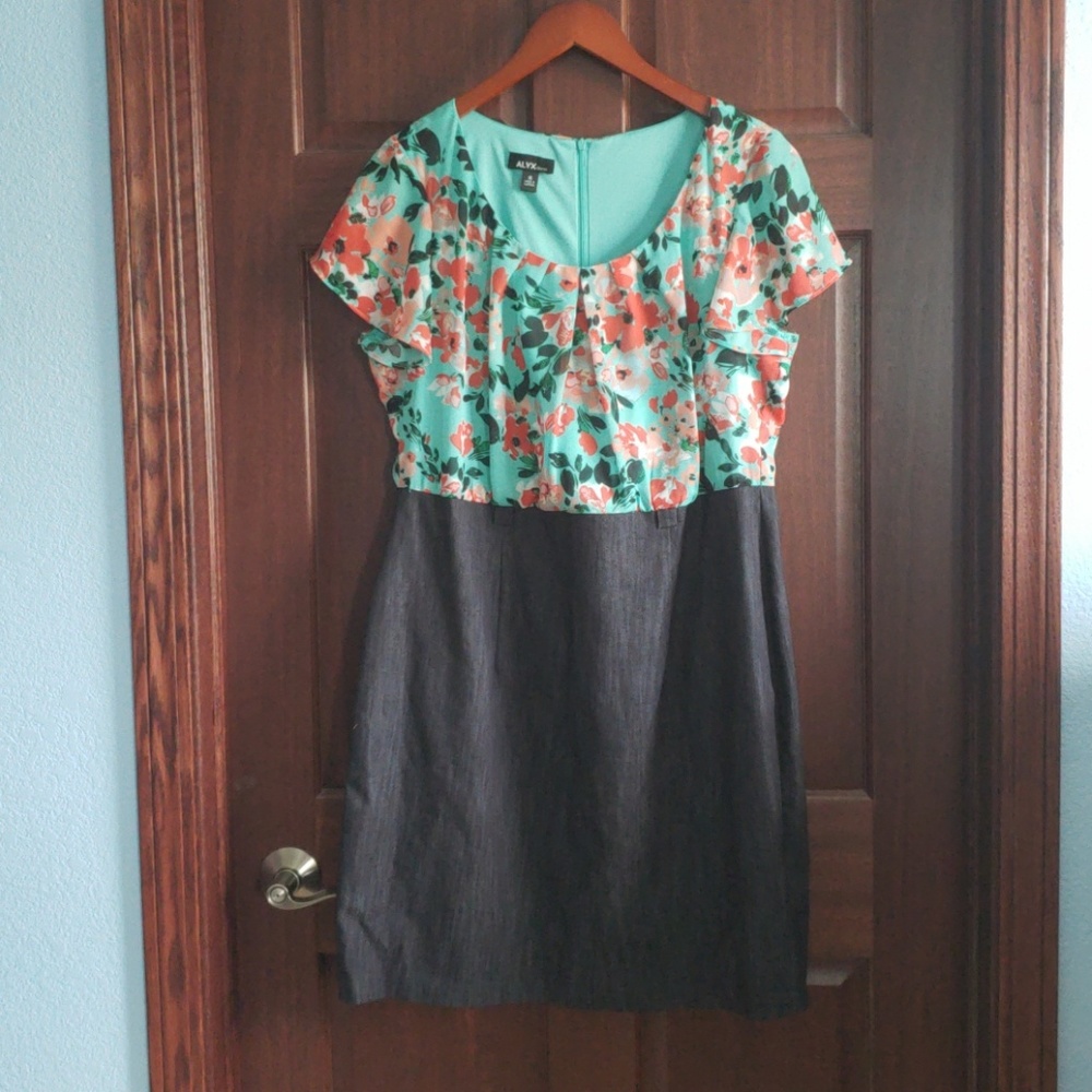 ALYX Floral and Denim Dress